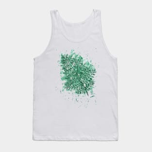 Compound Leaf water colour Tank Top
